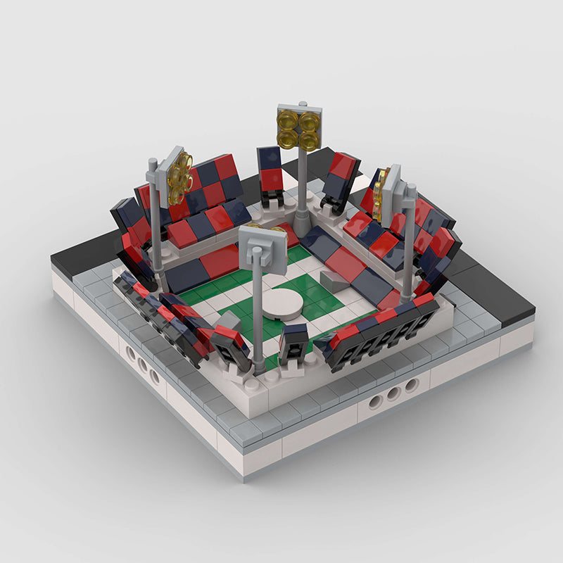 Mini football field in modular city
