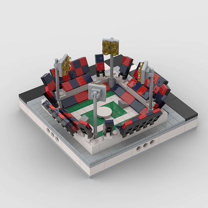 Mini football field in modular city